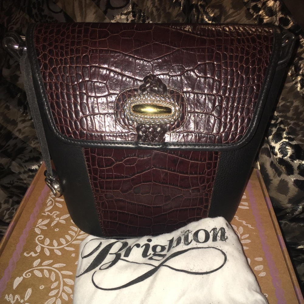 Brighton Two tone leather handbag.